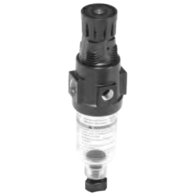 Wilkerson B03 Series Filter/Regulator, Port Sizes 1/8, 1/4; Flows to 18 SCFM